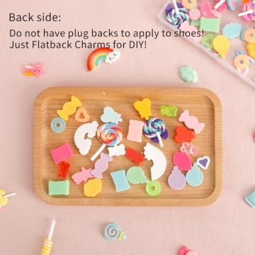 Holicolor 120pcs Mixed Candy Charms for Creative Crafts