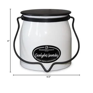 Eucalyptus Lavender Candle - Long Burn Time 16oz