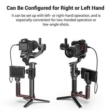 SmallRig Aluminum Side Handle Fits for DJI Ronin-S/SC/RS 2/RSC 2/RS 3/RS 3 Pro/RS 3 Mini/RS 4/RS 4 Pro & for ZHIYUN Crane 2S/2/V2 & for MOZA Air 2/AirCorss 2 Gimbals - 2786