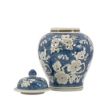 Galt International 12" Chinoiserie Ginger Jar for Home Decor