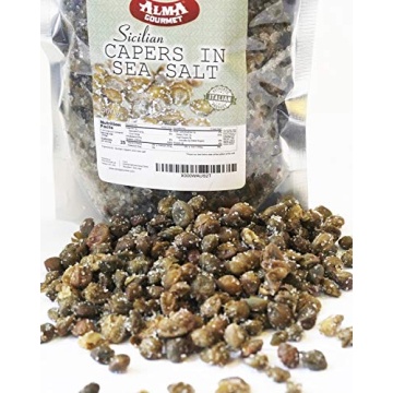 Gourmet Sicilian Capers in Sea Salt 1.1lb from Italy