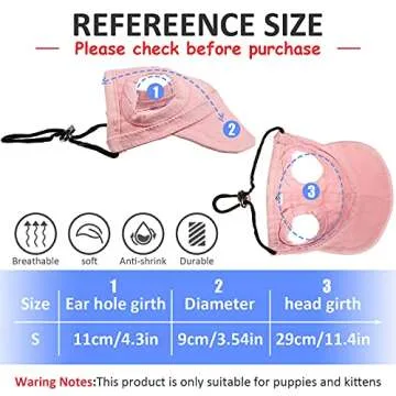 2 Pieces Dog Baseball Cap Pet Hats for Outdoor Adjustable Stripe Summer Travel Sport Sun Protection ...