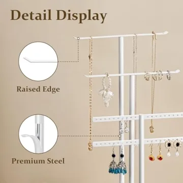 Pickpiff 3-Tier Jewelry Stand Organizer Elegant Storage