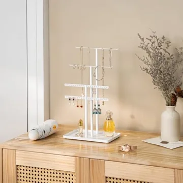 Pickpiff 3-Tier Jewelry Stand Organizer Elegant Storage