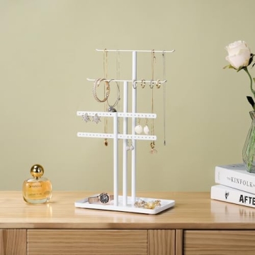 Pickpiff 3-Tier Jewelry Stand Organizer Elegant Storage
