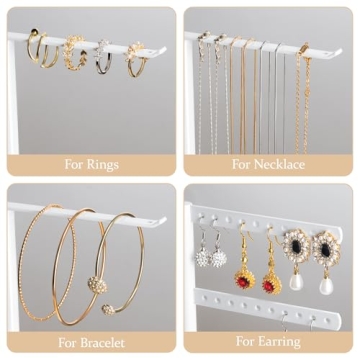 Pickpiff 3-Tier Jewelry Stand Organizer Elegant Storage