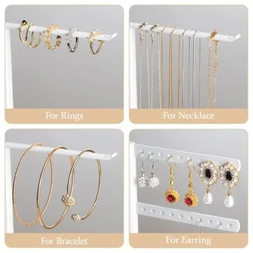 Pickpiff 3-Tier Jewelry Stand Organizer Elegant Storage