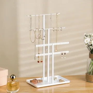 Pickpiff 3-Tier Jewelry Stand Organizer Elegant Storage