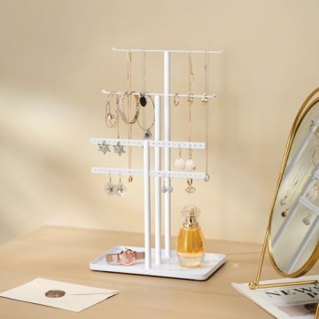 Pickpiff 3-Tier Jewelry Stand Organizer Elegant Storage
