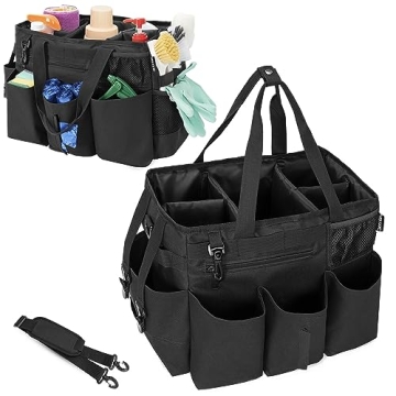 IBVIVIC Wearable Cleaning Caddy Bag for Cleaning Supplies,Large Capacity Cleaning Organizer Tote Bag...
