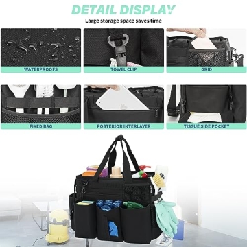 IBVIVIC Large Capacity Cleaning Caddy Organizer Bag