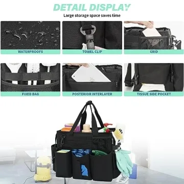 IBVIVIC Large Capacity Cleaning Caddy Organizer Bag