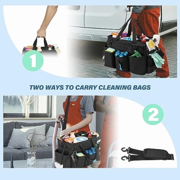 IBVIVIC Large Capacity Cleaning Caddy Organizer Bag