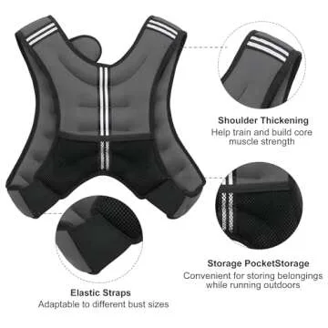ZUETK Weighted Vest for Enhanced Workouts and Fitness