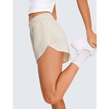 Running-Ready CRZ YOGA Dolphin Athletic Shorts for Women