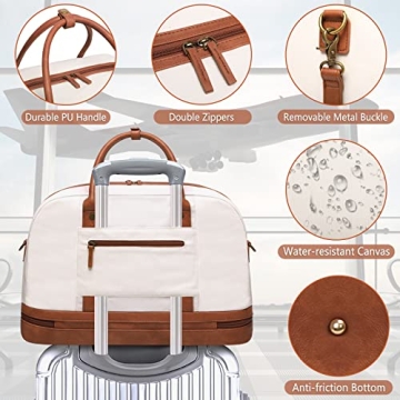 Stylish Weekender Bag for Women with Shoe Compartment