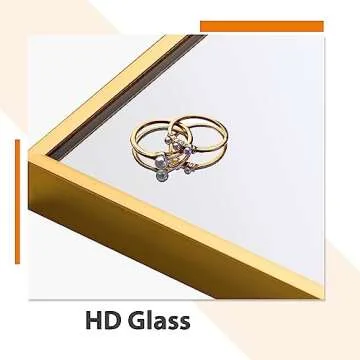 self Full Length Floor Mirror 65"×22" Metal Aluminum Alloy Frame Floor Mirror with Standing Holde Standing Hanging or Leaning Against Wall Mirror,Golden