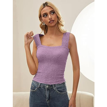 AIHUKOCY Women Floral Crop Tank Top for Stylish Summer Wear