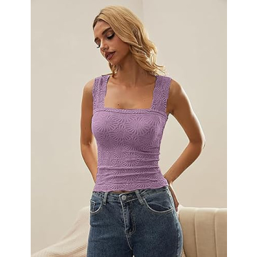 AIHUKOCY Women Floral Crop Tank Top for Stylish Summer Wear