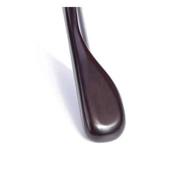 Nature Smile Wooden Coat Suit Hangers Womans Wood Jacket Outerwear Shirt Hangers Anti Slip Bar with Screw 6 Pack (16 inch Mahogany)