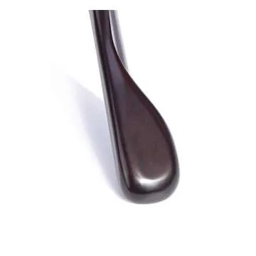 Nature Smile Wooden Coat Suit Hangers Womans Wood Jacket Outerwear Shirt Hangers Anti Slip Bar with Screw 6 Pack (16 inch Mahogany)