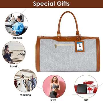 Mancro Women Travel Garment Bag - 2 in 1 Portable