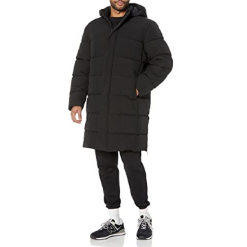 Amazon Essentials Men's Warm Long Puffer Coat for Winter