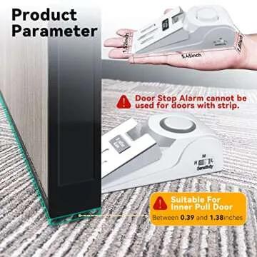 AceMining 120dB Door Stop Alarm for Home & Travel Safety