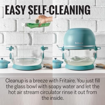 Fritaire Non-Toxic Air Fryer with 360 Visibility and Self-Cleaning