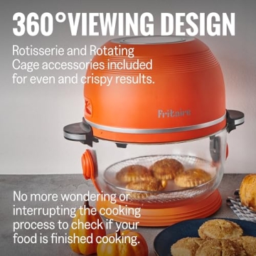 Fritaire Non-Toxic Air Fryer with 360 Visibility and Self-Cleaning