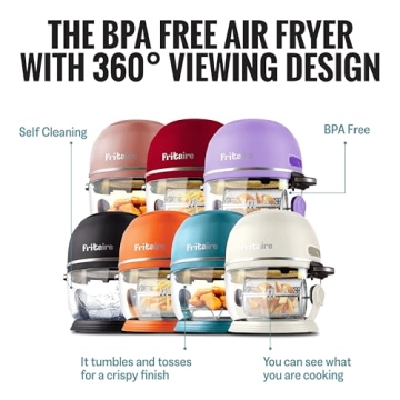 Fritaire Non-Toxic Air Fryer with 360 Visibility and Self-Cleaning