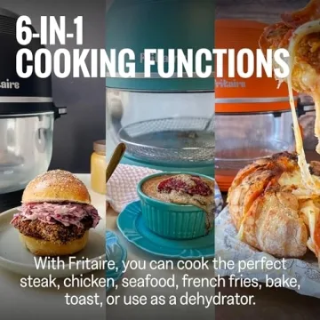 Fritaire Non-Toxic Air Fryer with 360 Visibility and Self-Cleaning