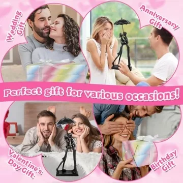 Kresecioo Couple Statue Under Umbrella | Wedding Gift