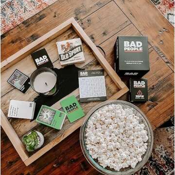 BAD PEOPLE Party Game + After Dark Expansion Set - Hilarious Adult Card Game for Fun Parties and Board Games Night with Your Group - Find Out What Your Friends Really Think of You