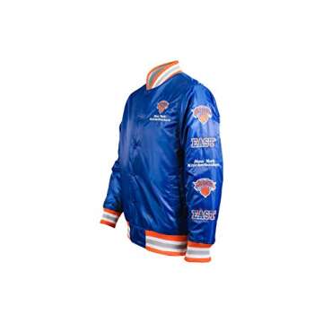 Ultra Game NBA New York Knicks Mens Satin Varsity Jacket, Team Color, X-Large