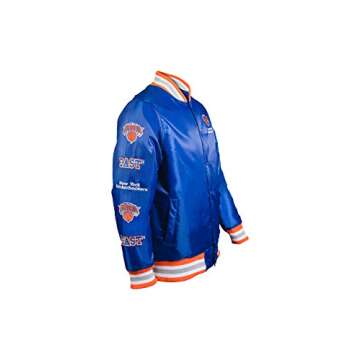 Ultra Game NBA New York Knicks Mens Satin Varsity Jacket, Team Color, X-Large