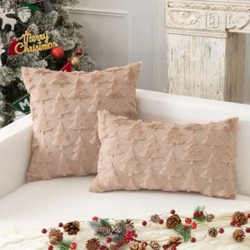 Christmas Decorative Pillow Covers for Holiday Decor