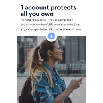 NordVPN Standard – 18-Month VPN & Cybersecurity Software Subscription For 6 Devices - Block Malware, Malicious Links & Ads, Protect Personal Information | PC/Mac/Mobile | Activation code via Mail