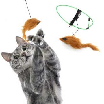 SPOT A-Door-Able Bouncing Mouse Cat Toy for Hours of Fun