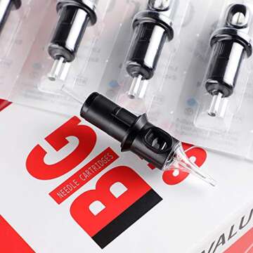 STIGMA #12(7RL) Standard Disposable Tattoo Needle Cartridges with Membrane Safety Cartridges for Tat...