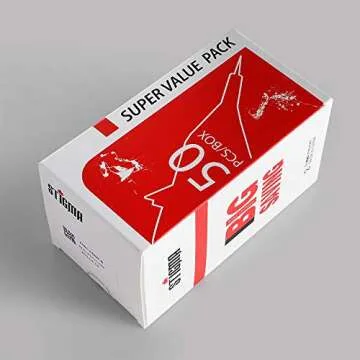 STIGMA #12(7RL) Standard Disposable Tattoo Needle Cartridges with Membrane Safety Cartridges for Tattoo Artists Round Liner 50Pcs Super Value Pack EN05-50-1207RL