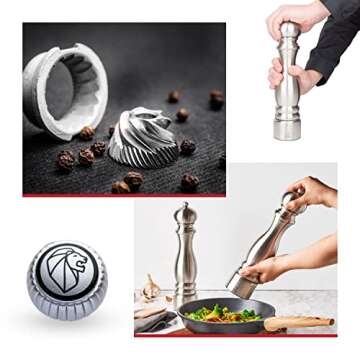 Peugeot - Paris Chef u'Select Manual Pepper Mill - Adjustable Grinder - Stainless Steel