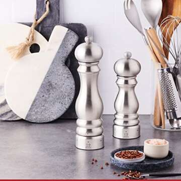 Peugeot - Paris Chef u'Select Manual Pepper Mill - Adjustable Grinder - Stainless Steel