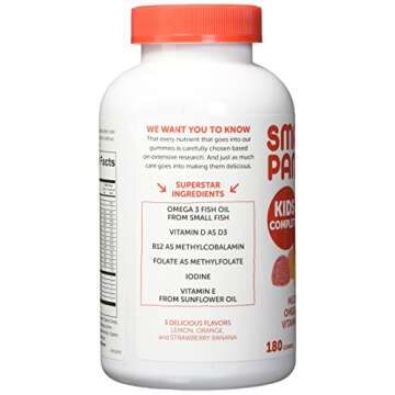 SmartyPants Kids Complete Multi-Vitamin Gummies 180 Count