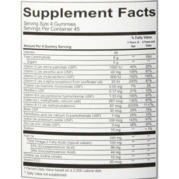 SmartyPants Kids Complete Multi-Vitamin Gummies 180 Count