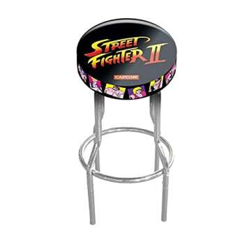 ARCADE1UP Legacy Stool Adjustable Height 21.5 inches to 29.5 inches (Street Fighter II Capcom)