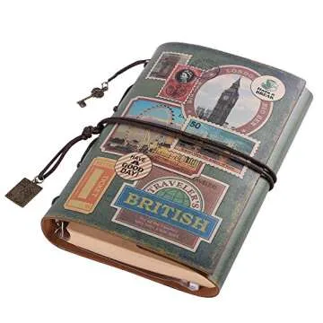 Leather Journal Notebook, MALEDEN Spiral Bound Traveler Notebook for Women Men Thanksgiving Refillab...