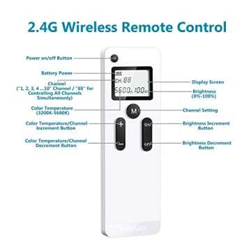 Neewer 18" Bi-Color Dimmable LED Ring Light for Creators