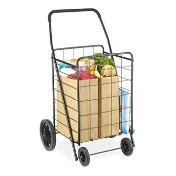 Whitmor Deluxe Utility Cart, Extra Large, Black