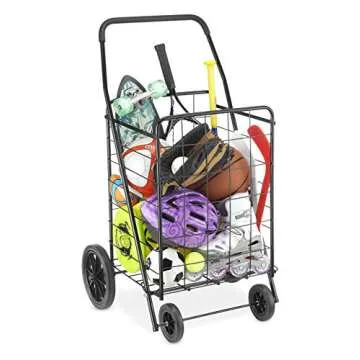 Whitmor Deluxe Utility Cart, Extra Large, Black